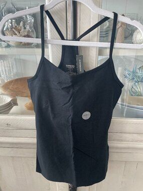 EXPRESS BEST LOVED BRA CAMI RACERBACK SHELF BRA ADJUSTABLE BLACK PETITE S NWT